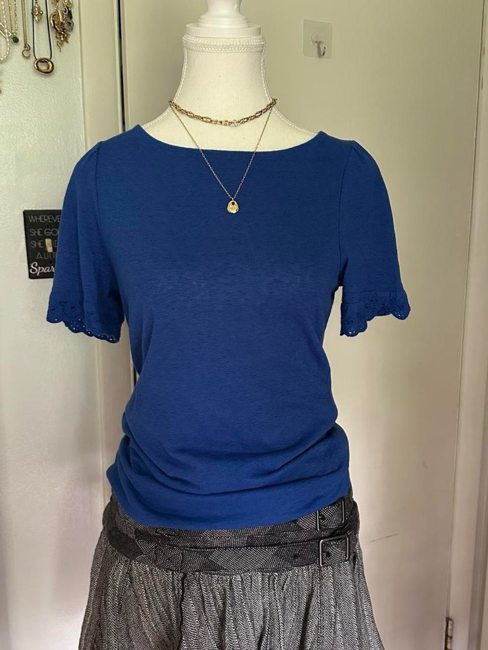 Ann Taylor cobalt blue top